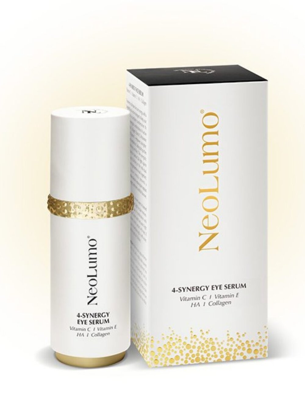 NeoLumo 4-Synergy Eye Serum Vitamin C E HA Collagen Anti-Aging Eye Care